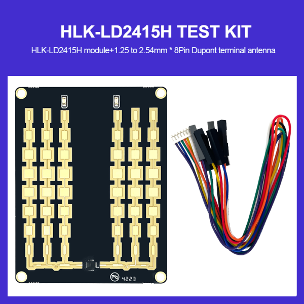 24G millimeter wave vehicle speed measurement radar module HLK-LD2415H test kit/ development board remote speed measurement sensor serial communication